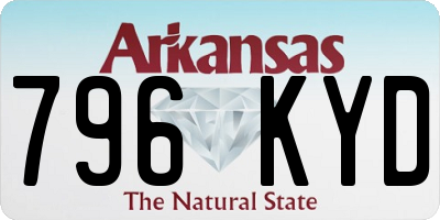 AR license plate 796KYD