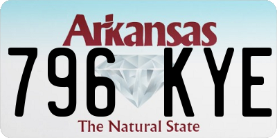 AR license plate 796KYE