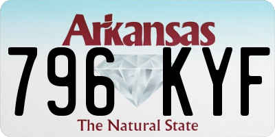AR license plate 796KYF