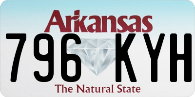 AR license plate 796KYH