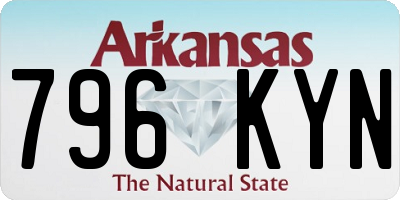 AR license plate 796KYN