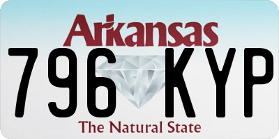 AR license plate 796KYP