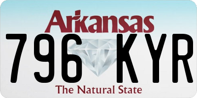 AR license plate 796KYR