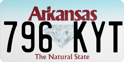 AR license plate 796KYT