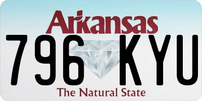 AR license plate 796KYU