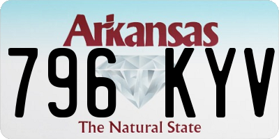 AR license plate 796KYV