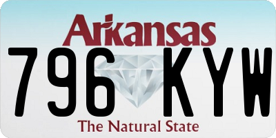 AR license plate 796KYW