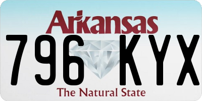 AR license plate 796KYX