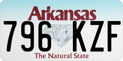 AR license plate 796KZF
