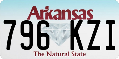 AR license plate 796KZI