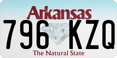 AR license plate 796KZQ