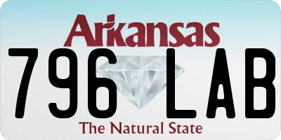 AR license plate 796LAB