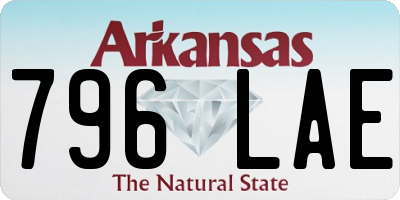AR license plate 796LAE