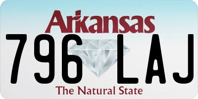 AR license plate 796LAJ