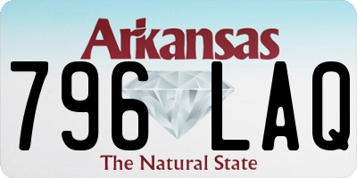 AR license plate 796LAQ