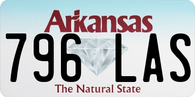 AR license plate 796LAS