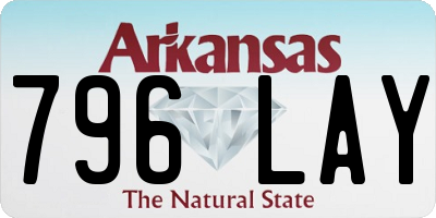 AR license plate 796LAY