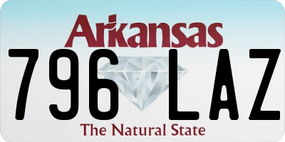 AR license plate 796LAZ