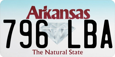 AR license plate 796LBA