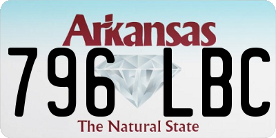 AR license plate 796LBC