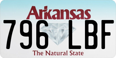 AR license plate 796LBF