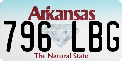 AR license plate 796LBG
