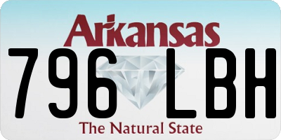 AR license plate 796LBH