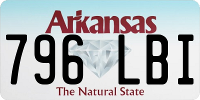 AR license plate 796LBI