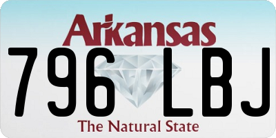 AR license plate 796LBJ