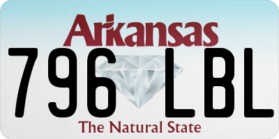 AR license plate 796LBL