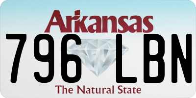 AR license plate 796LBN