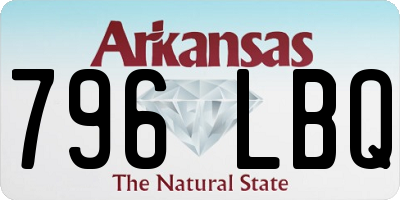 AR license plate 796LBQ
