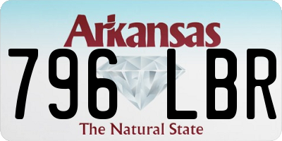 AR license plate 796LBR