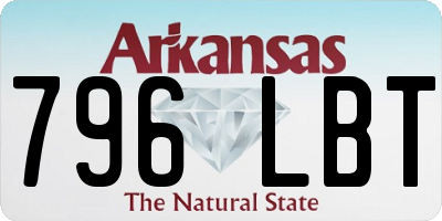 AR license plate 796LBT