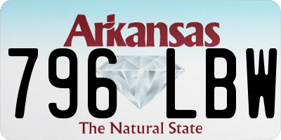 AR license plate 796LBW