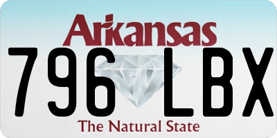 AR license plate 796LBX