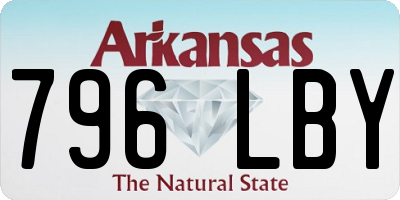 AR license plate 796LBY