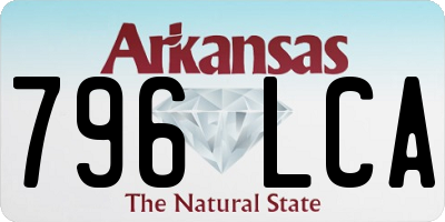 AR license plate 796LCA