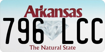 AR license plate 796LCC