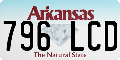 AR license plate 796LCD