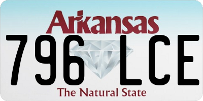 AR license plate 796LCE