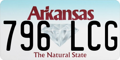 AR license plate 796LCG