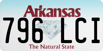 AR license plate 796LCI