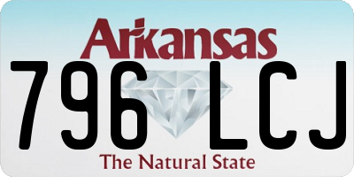 AR license plate 796LCJ