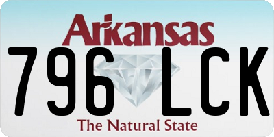 AR license plate 796LCK