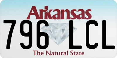 AR license plate 796LCL