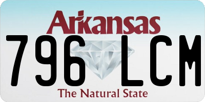 AR license plate 796LCM