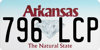 AR license plate 796LCP