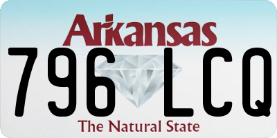 AR license plate 796LCQ