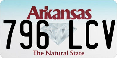 AR license plate 796LCV
